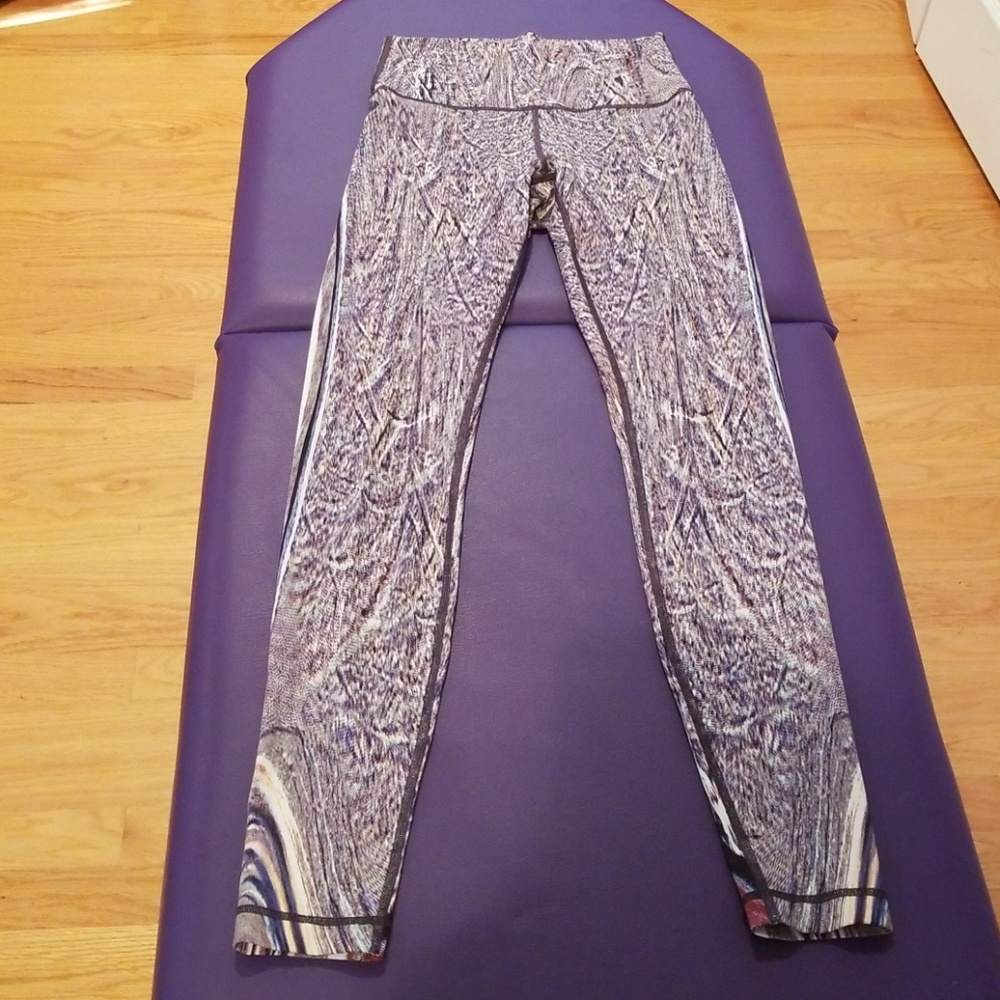 lululemon athletica Multicolor Marble Print Leggings